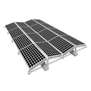 Sistema di scaffalature solari a tetto piano est-ovest