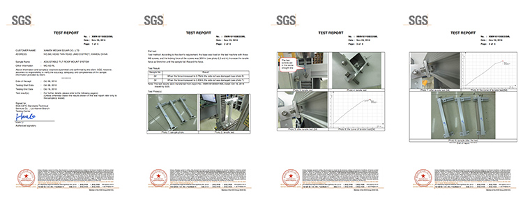 East-west Solar Flat Roof Racking
