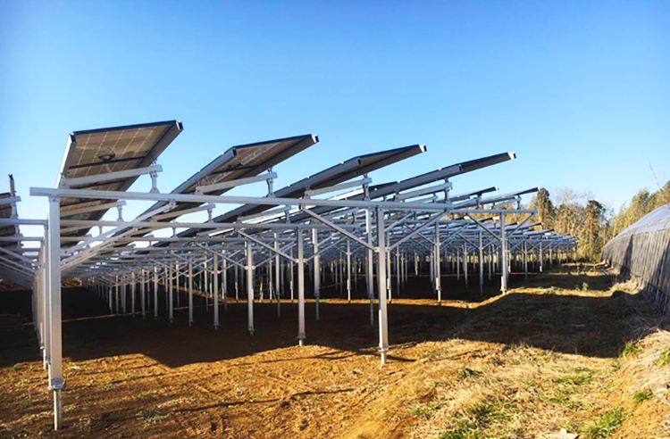 Agriculture ground solar racking