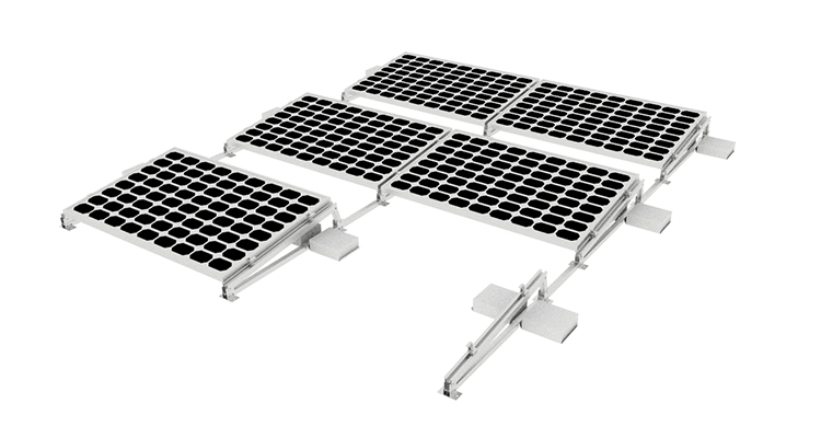 Ballasted Flat Roof Racking