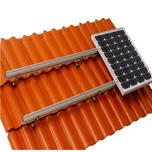 Sistema de rack de telhado de telha solar