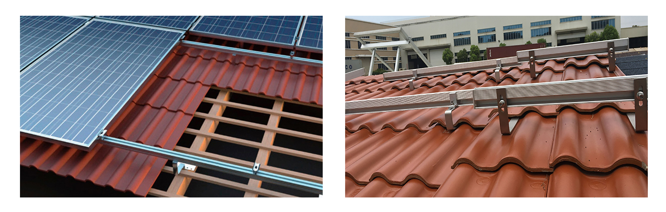 Scaffalature solari sul tetto
