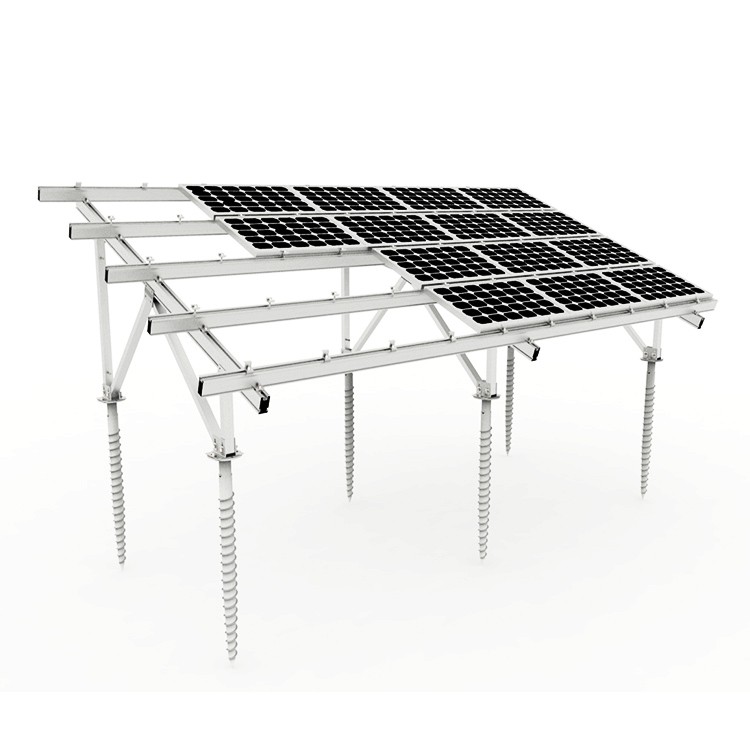 Sistema di montaggio a terra solare in alluminio