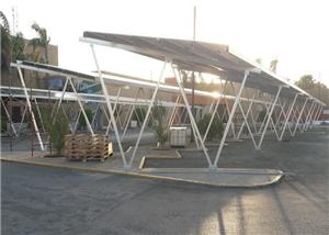 229KW carport structuurproject geïnstalleerd in Puebla, Mexico