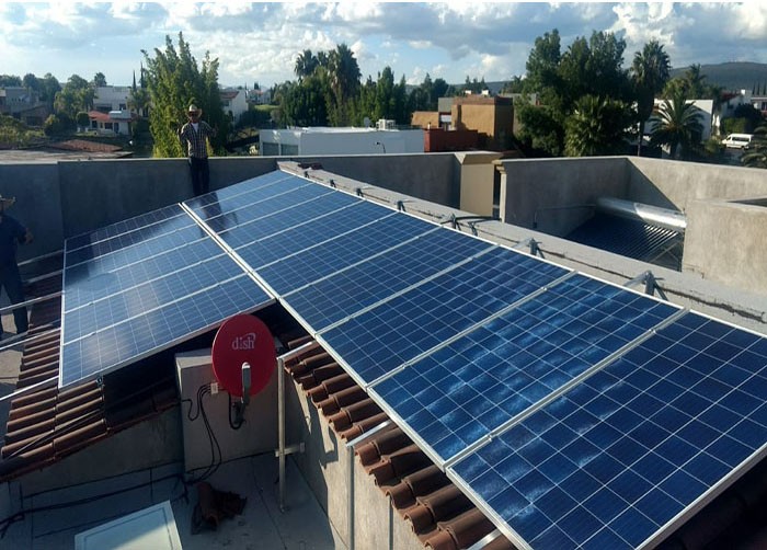 65KW Metal Roof Solar Structure Installed in Mexico