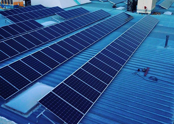 Progetto di struttura del tetto inclinabile regolabile 990KW a Veracruz, in Messico