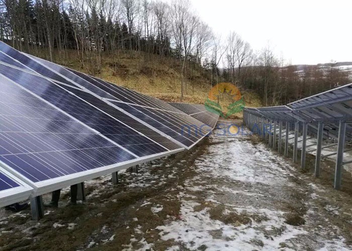 MG Solar 3.2MW Pile Ground Mounting System Located in Russia