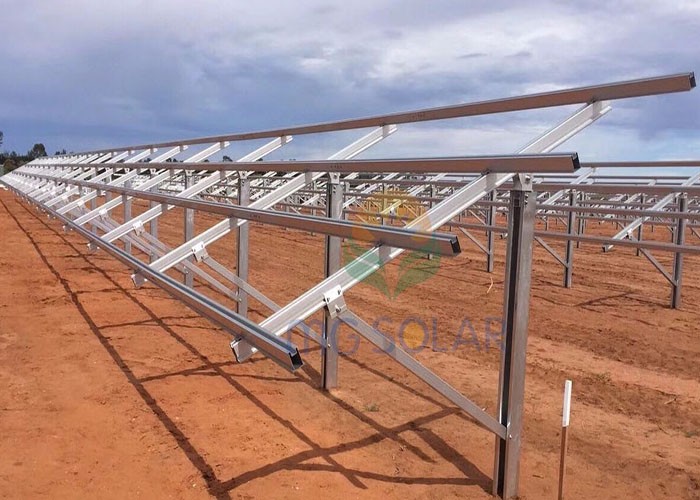 MG Solar 750KW Pile Ground Mounting System Located in Perth, Australia