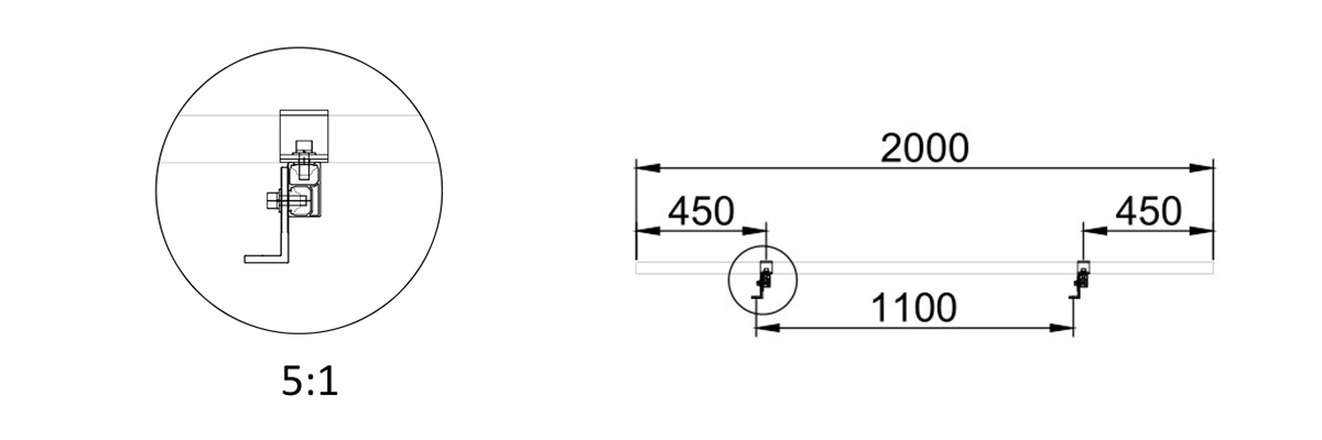 solar l foot mount