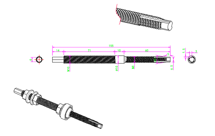 hanger bolt solar mount