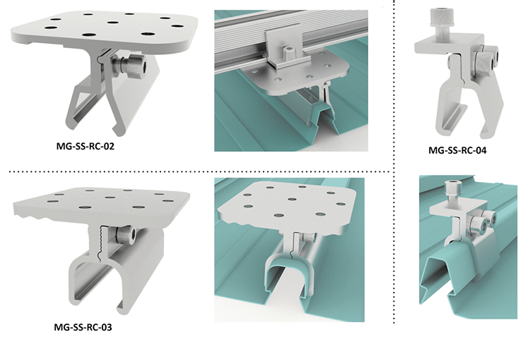 pv solar mounting system clamps