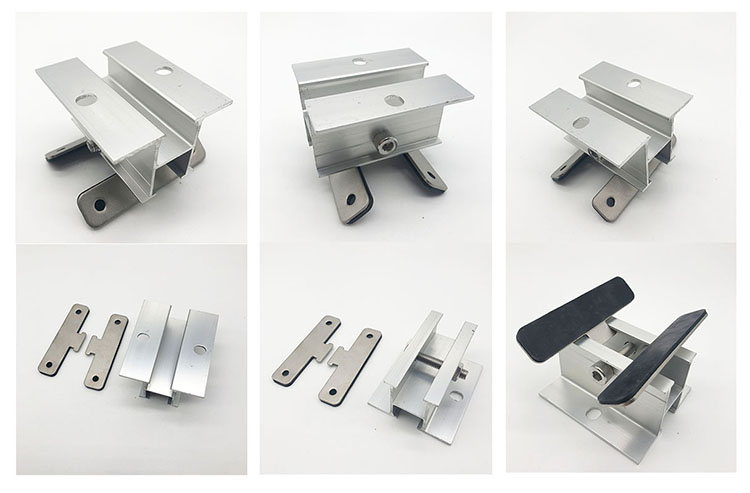morsetti solari per tetto in metallo