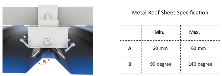 solar metal roof clamp