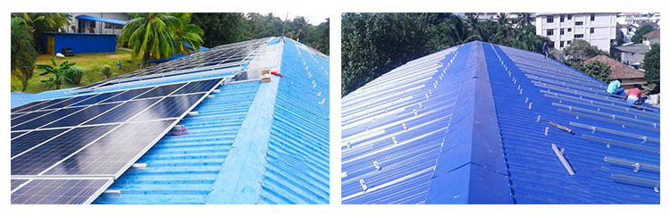 metal roof solar racking and clamps