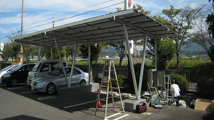 solar carport mounting