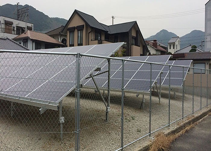 200 KW Solar Aluminium Ground Racking Structure Di Jepang