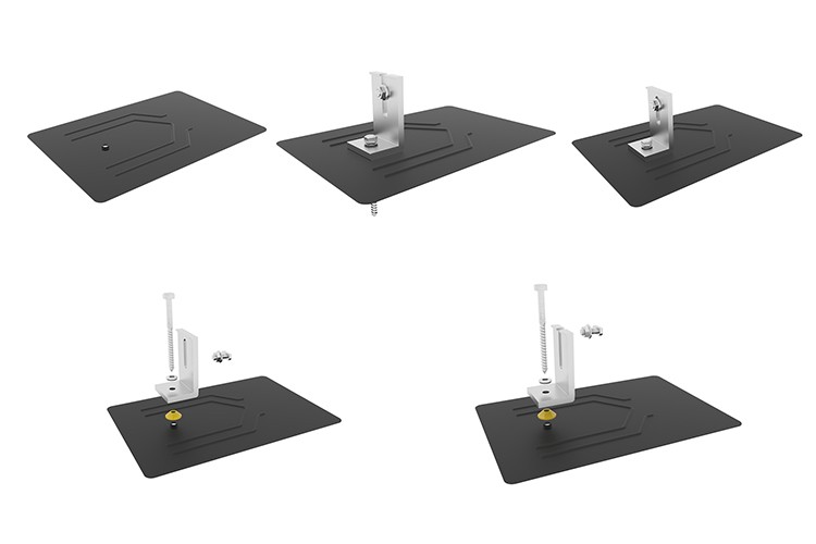 MG Solar Aluminum Flashing for roof mount installs