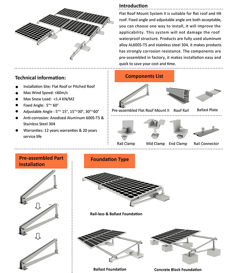 montaje en techo solar