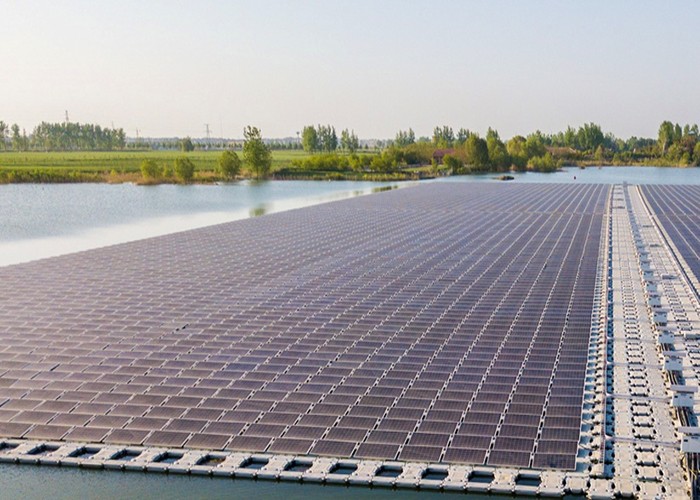 1500KW Solar Floating Mounting Structure System Di Spanyol