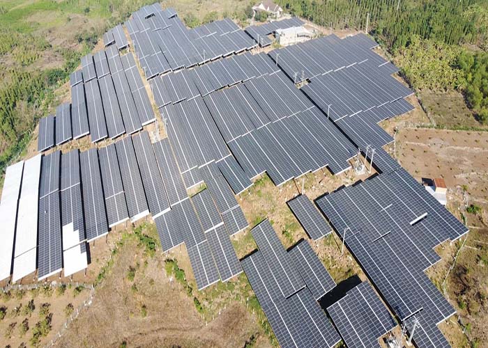 5000KW Solar Aluminium Ground Racking System Di Jepang