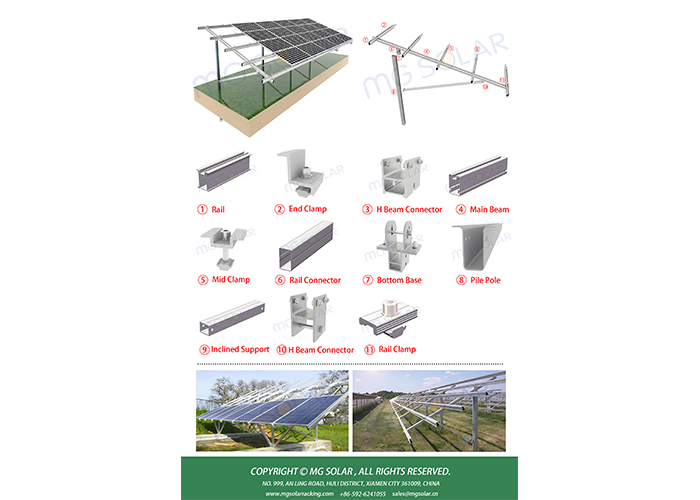 MG Solar Pile Ground Mount System