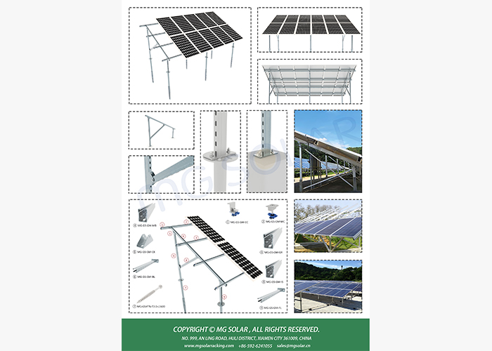 MG Solar Galvanized Steel Ground Mount System