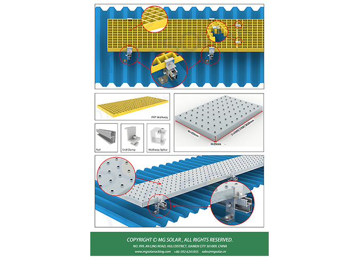 MG Solar for FRP and ZAM solar walkway