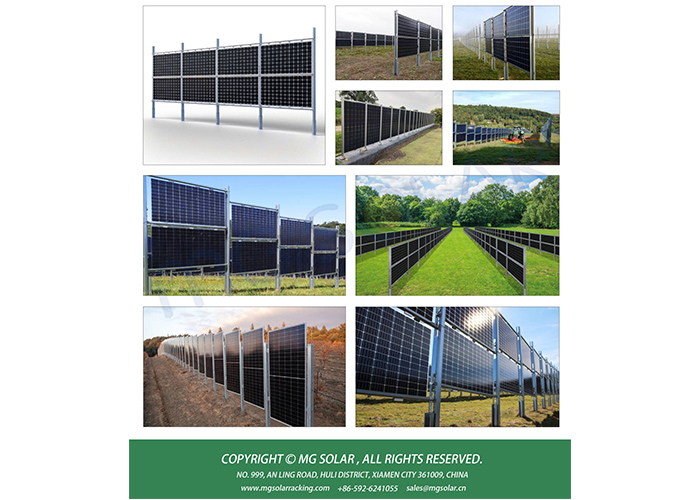 Agri-PV solar fence