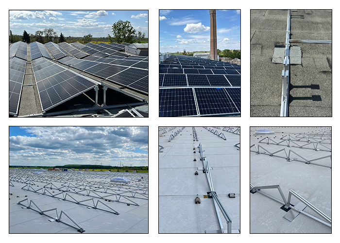 274.5kw Solar Flat Roof Mounting System In Germany