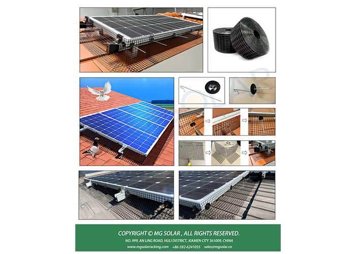 MG Solar Panel roof Protection net