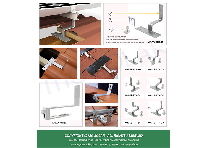 MG Solar Roof Hook Series