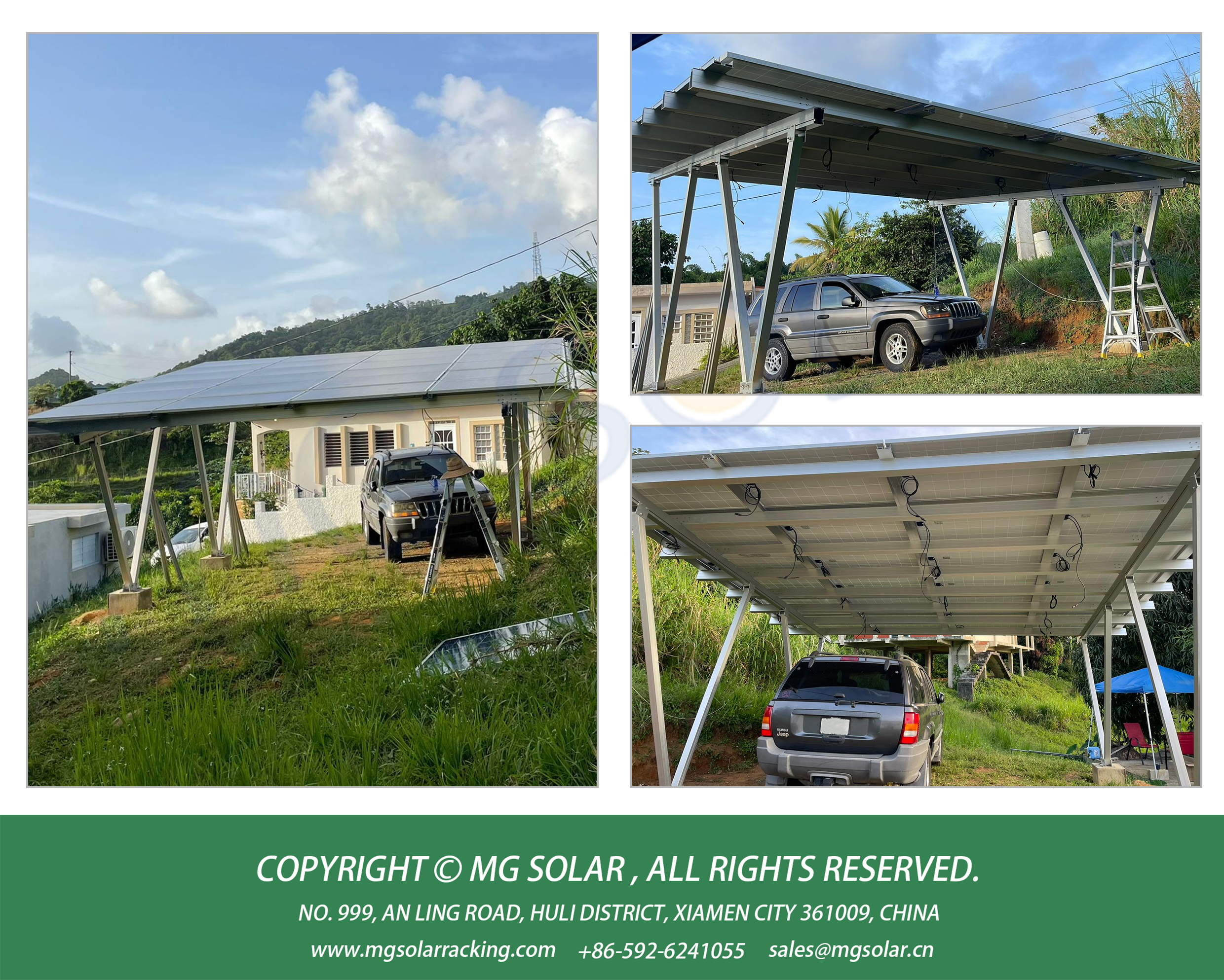 solar carport structure project