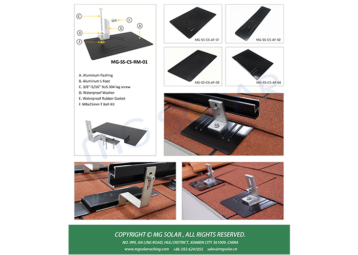 MG Solar Panel Flashing Mount plate