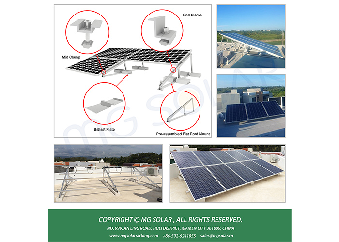 Flat roof mounting system