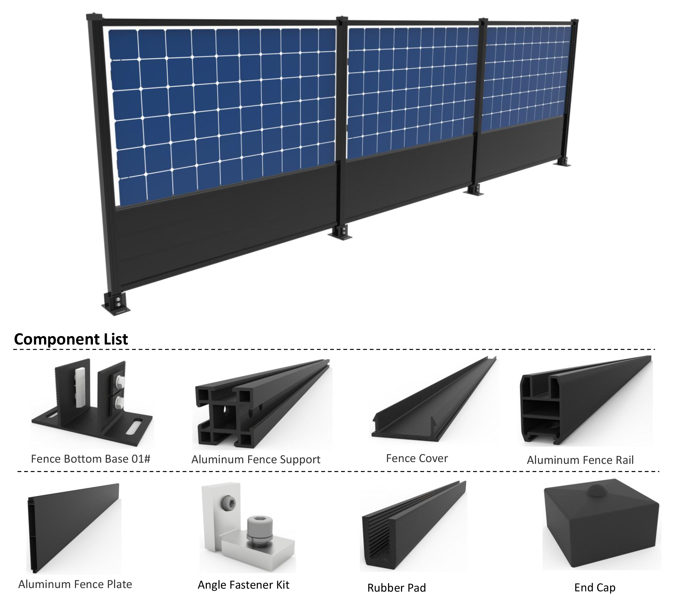 Solar Panel Fence