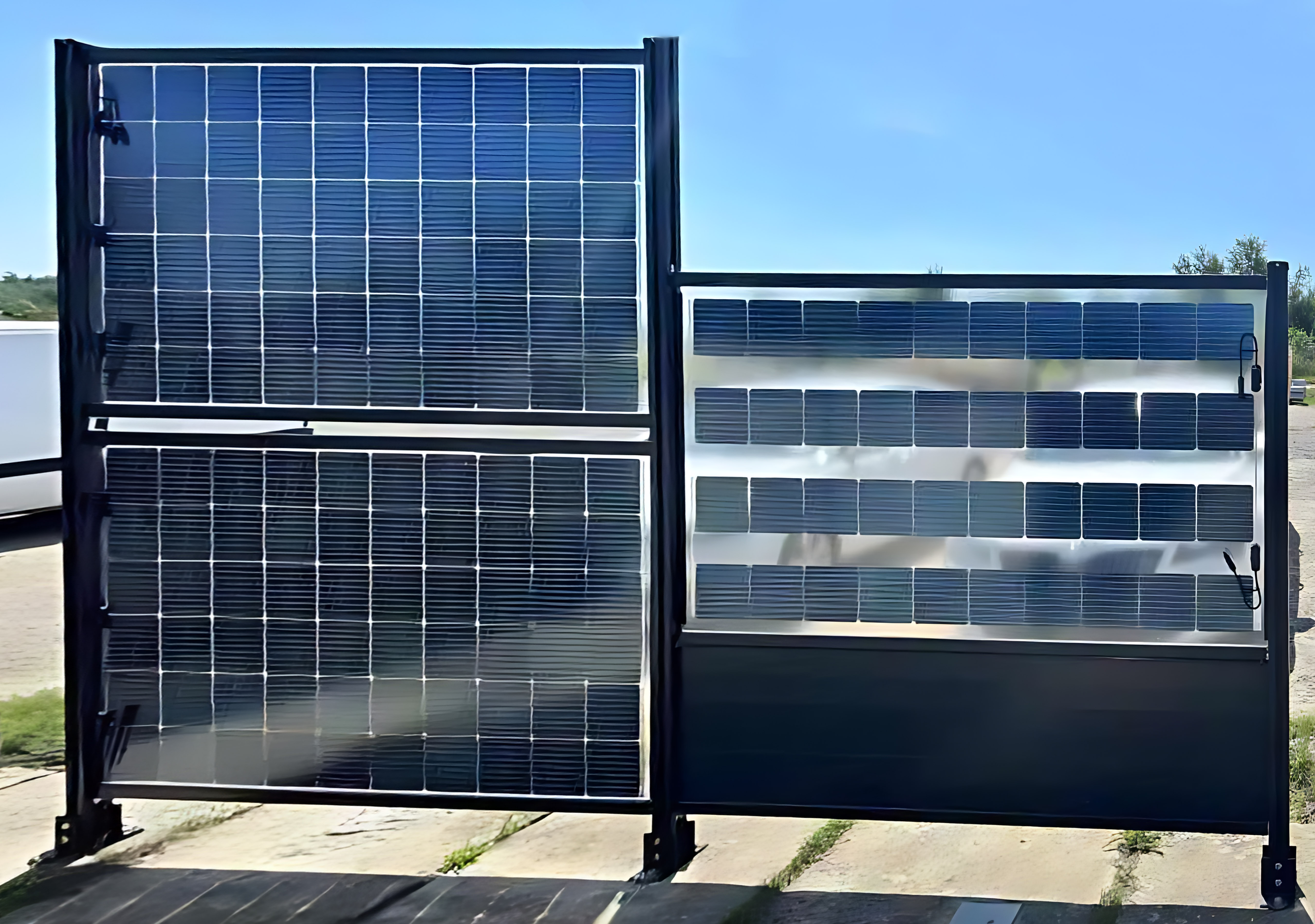 Solar Fence Ground Rack Solar Mounting