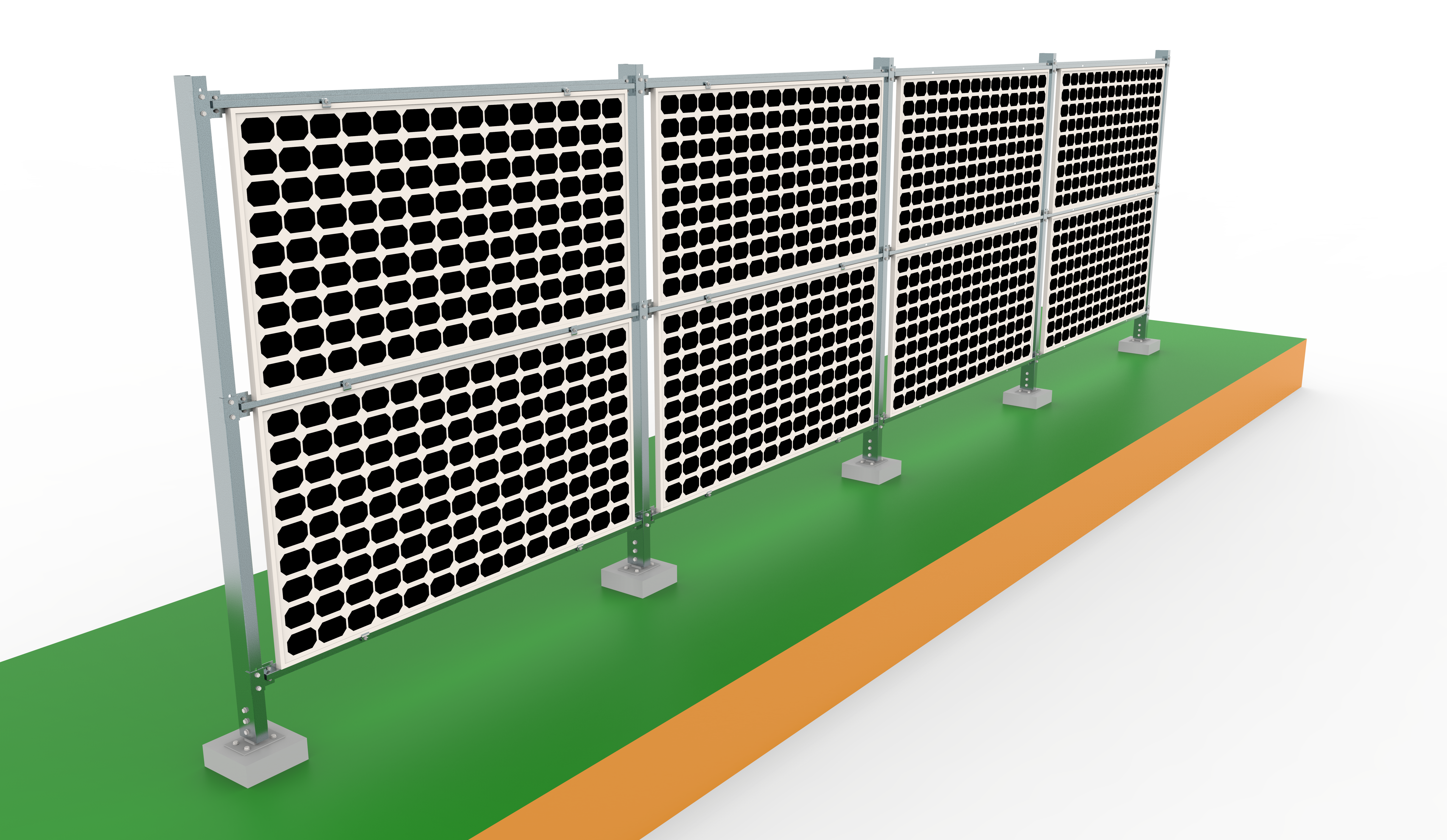 Solar Fence Structure