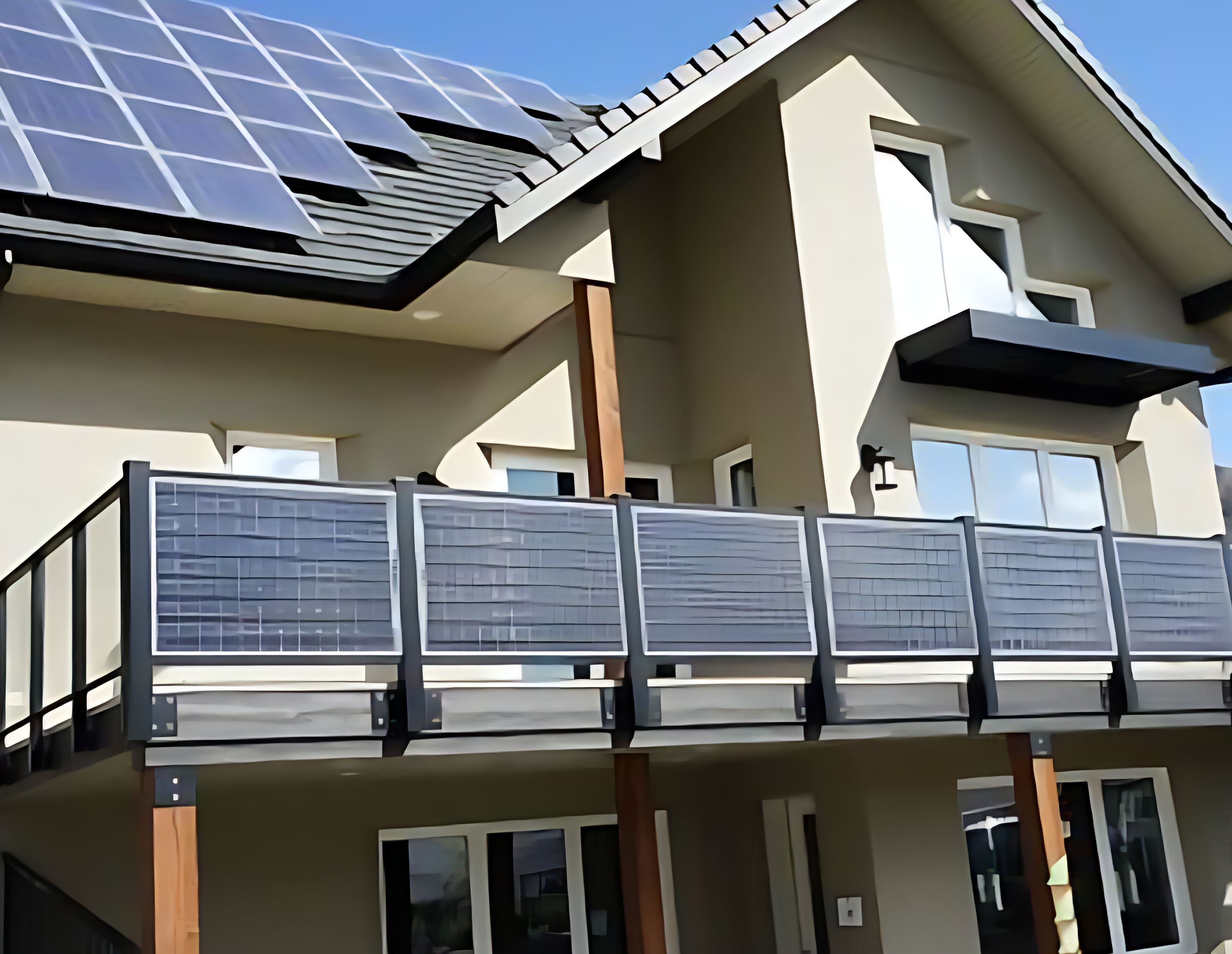 Balcony solar panel system