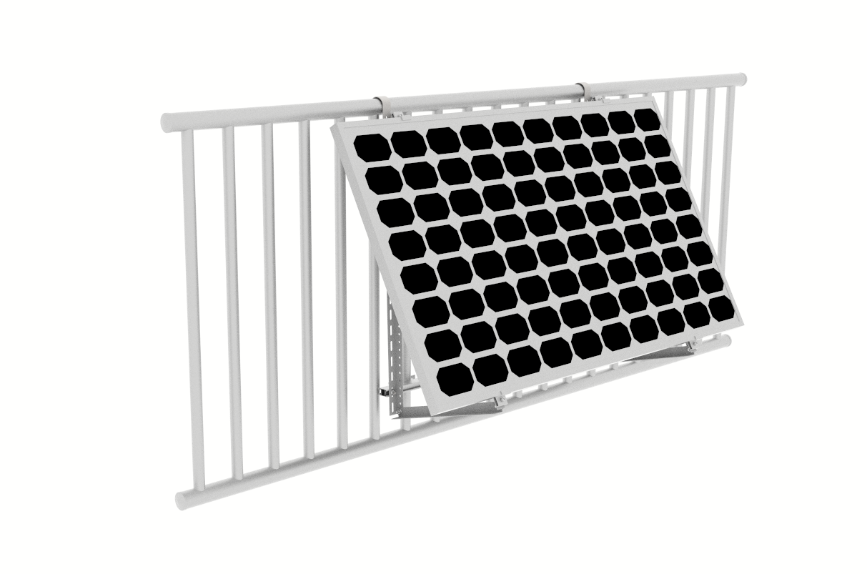 Home balcony solar mounting systems