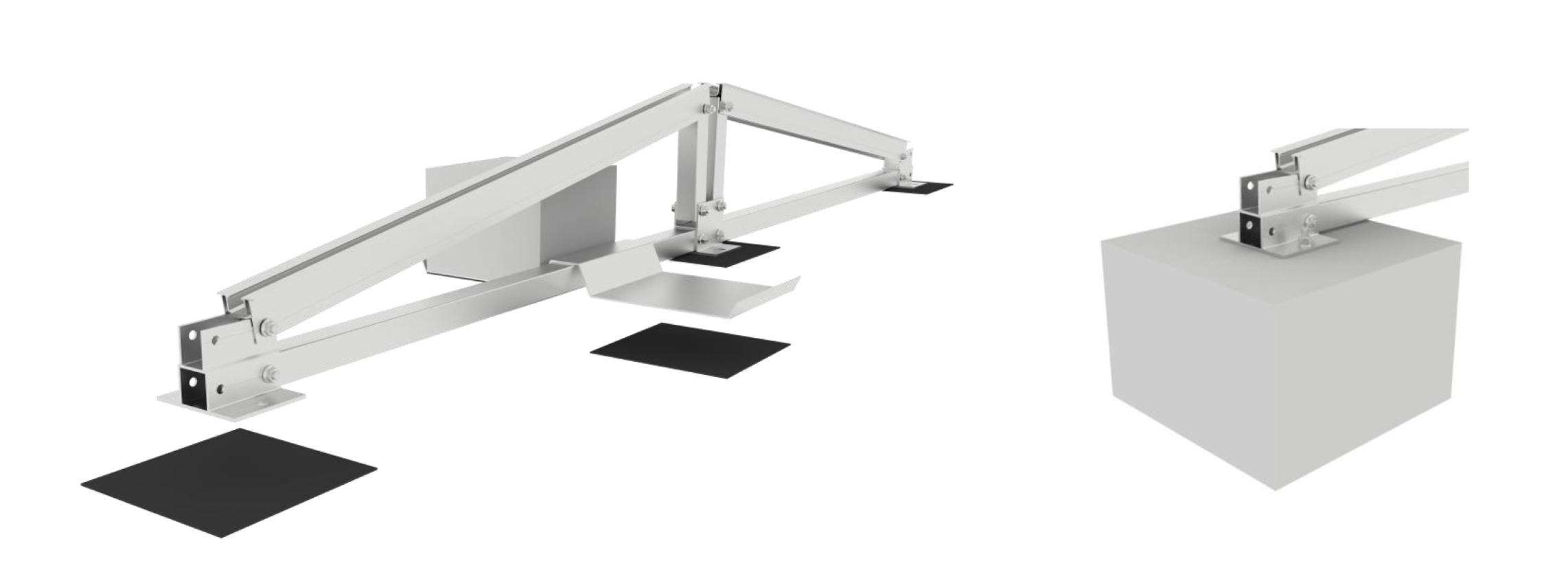 East-west Flat Roof Racking