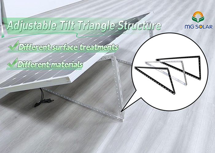 adjustable tilt triangle structure