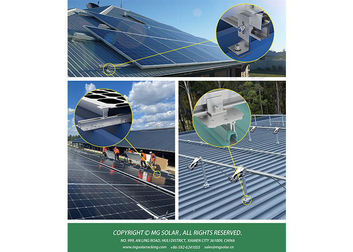 L Feet Standing Seam Roof Clamps Solution