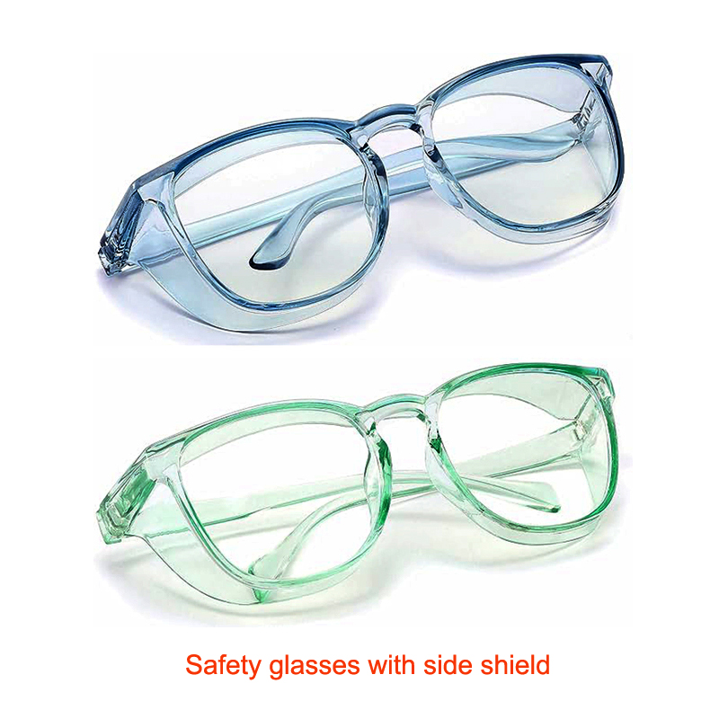 Anti Fog Safety Goggles for Women Men, Blue Light Blocking Stylish Eye Protection Glasses Side Shield