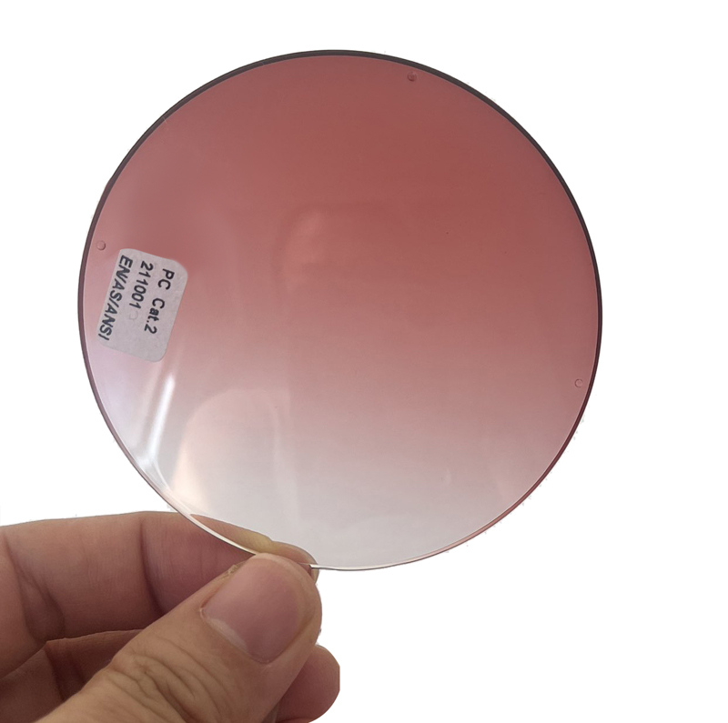 カスタマイズブルーブロックサングラスレンズアンバーブルーライトブロックレンズ