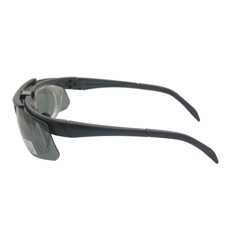 フリップアップスポーツサングラス クリップオンサイクリングフィッシングサングラス 光学レンズ付き
