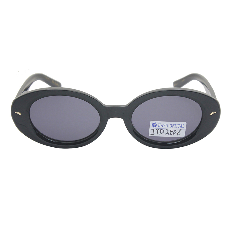 ハンドメイドの個性的なレトロなアセテートオーバルサングラス（女性用）