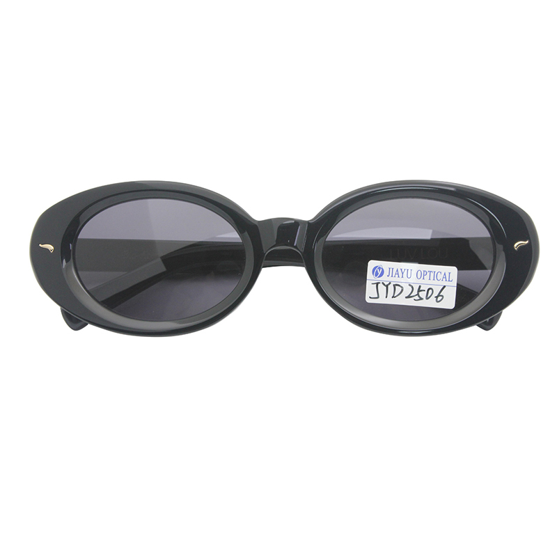 ハンドメイドの個性的なレトロなアセテートオーバルサングラス（女性用）