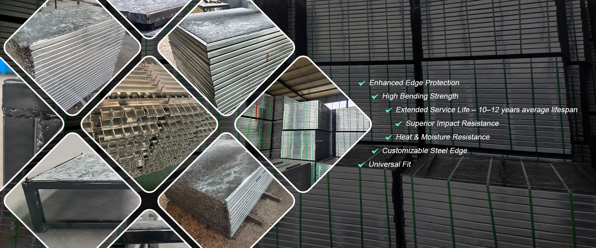 Steel-Edged Fiberglass GMT Pallet