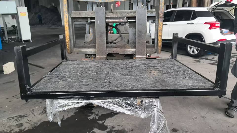 Four-Leg Steel Edge Reinforced Brick Pallet