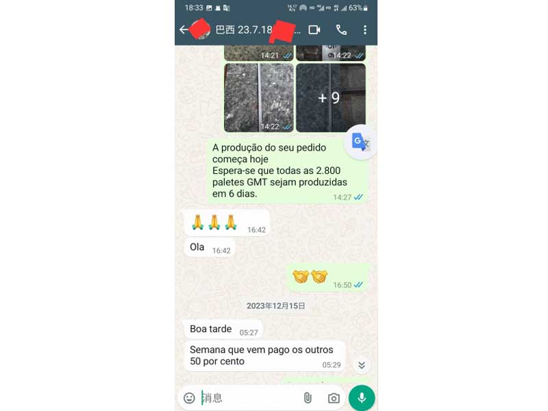 Brazilian Customer's Timely Completion of Orders Praised